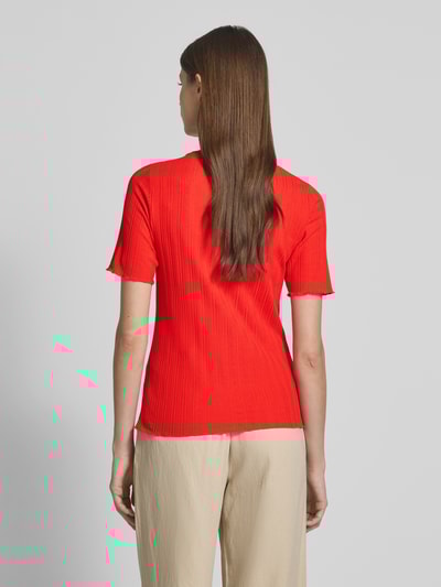 Smith and Soul T-shirt z okrągłym dekoltem i falistym wykończeniem Czerwony 5