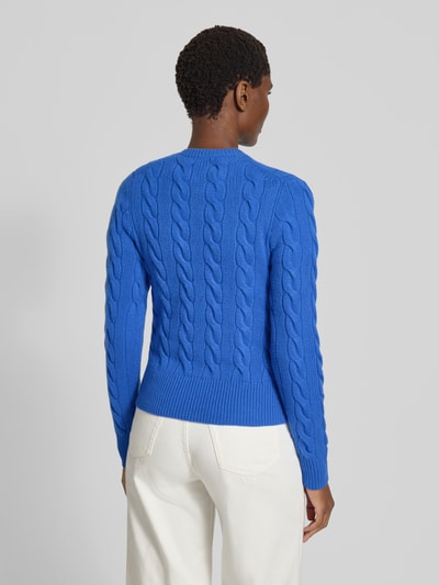 Polo Ralph Lauren Kurtka z dzianiny z mieszanki wełny i kaszmiru ze ściegiem warkoczowym Jasnoniebieski 5