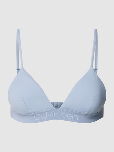 Calvin Klein Underwear Bikinitop met labeldetail, model 'CORE TONAL' Lichtblauw - 1