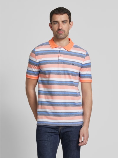 Fynch-Hatton Regular Fit Poloshirt mit Logo-Stitching Orange 4