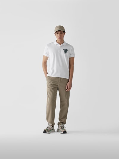 Autry Poloshirt mit Label-Stitching Weiß 1