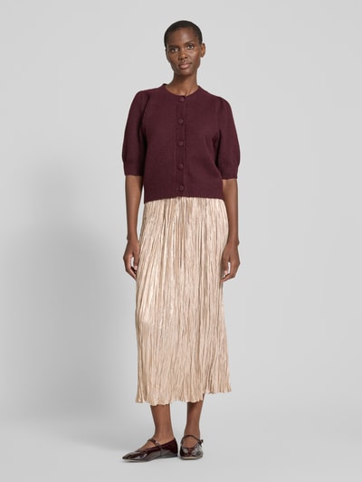 Oui Midirok met plissévouwen Goud gemêleerd - 1