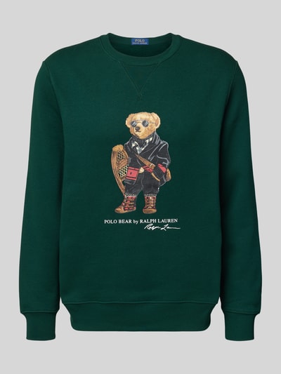 Polo Ralph Lauren Sweatshirt met labelprint Donkergroen - 2