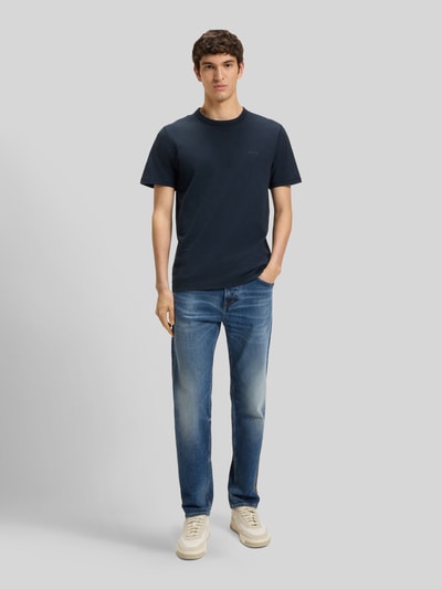 BOSS Orange regular fit T-shirt van puur katoen model 'TEGOOD' Marineblauw - 1