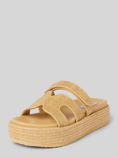 Steve Madden Slippers met plateauzool, model 'BIGMISSILE' Beige - 1