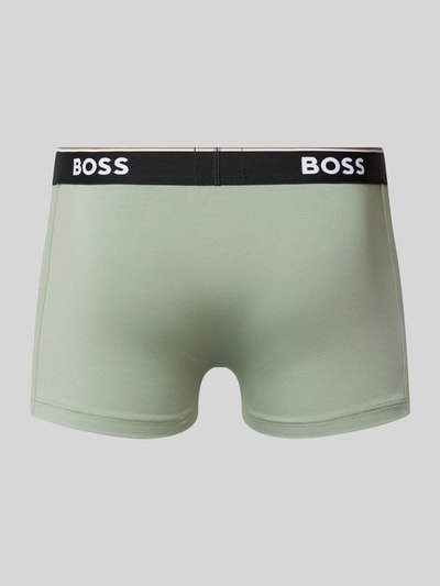 BOSS Trunks mit elastischem Label-Bund im 3er-Pack Marine 3