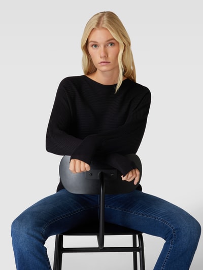 Only Gebreide pullover van viscosemix, model 'ADALINE' Zwart - 3