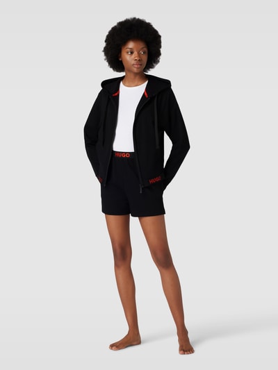 HUGO Shorts mit elastischem Logo-Bund Modell 'SPORTY' Black 1