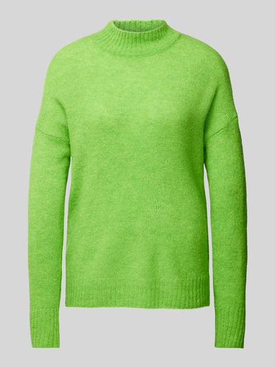 ICHI Gebreide pullover met opstaande kraag, model 'Kamara' Groen - 2