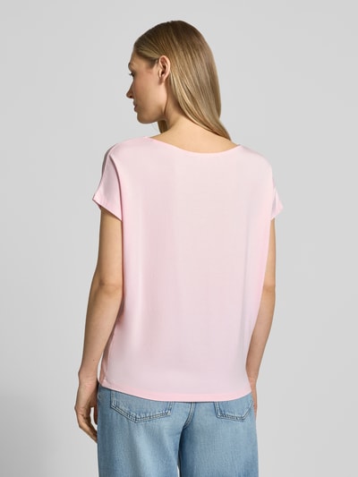 s.Oliver RED LABEL T-shirt o kroju loose fit z mieszanki wiskozy Jasnoróżowy 5