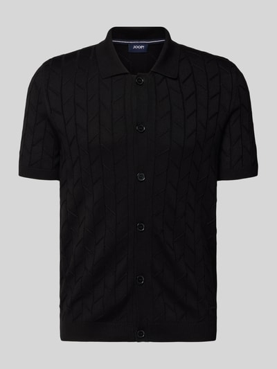 JOOP! Collection Gebreid jack met 1/2-mouwen, model 'Kenoro' Zwart - 2