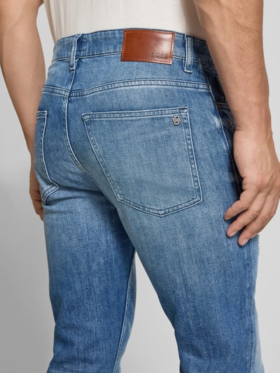 BOSS Orange Straight fit jeans van katoenmix, model 'DELAWARE BO' Jeansblauw - 3