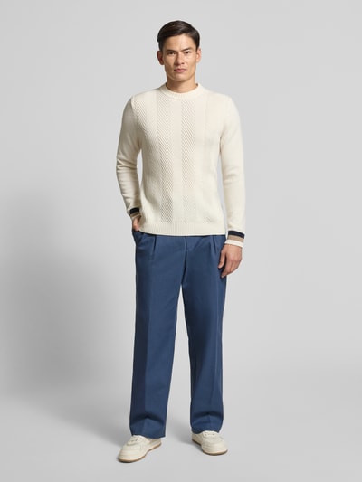 BOSS Wijde broek van katoenmix, model 'PAT' Blauw - 1