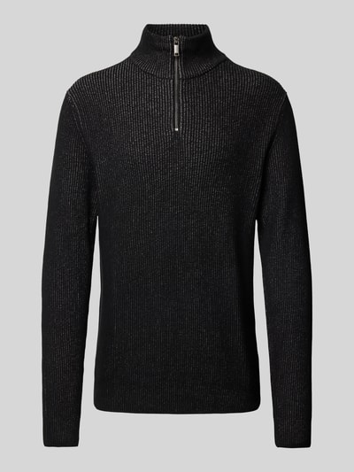 MCNEAL Strickpullover mit Troyer-Kragen Black 1