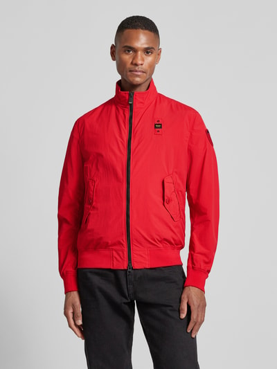 Blauer Usa Jacke mit Stehkragen Modell 'ALWIN' Rot 4