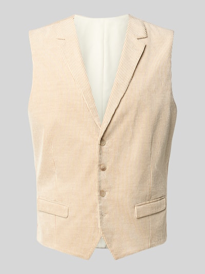 MCNEAL Anzugweste mit Cordstruktur Modell 'ERIC' Beige 1