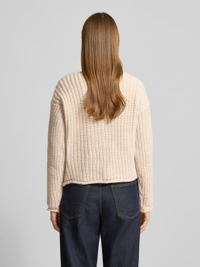 ZABAIONE Regular Fit Strickjacke mit Woll-Anteil Modell 'Da44lia' Beige 5