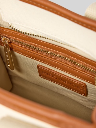 VALENTINO BAGS Handtasche mit Label-Details Modell 'CANDLE' Cognac 4