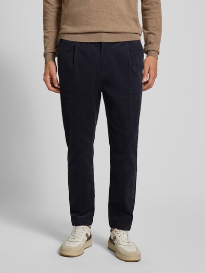 Casual Friday Corduroy broek met achterzakken, model 'MARC' Donkerblauw - 4