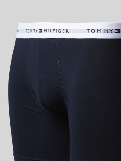 Tommy Hilfiger Obcisłe bokserki z elastycznym pasem w zestawie 3 szt. Granatowy 2