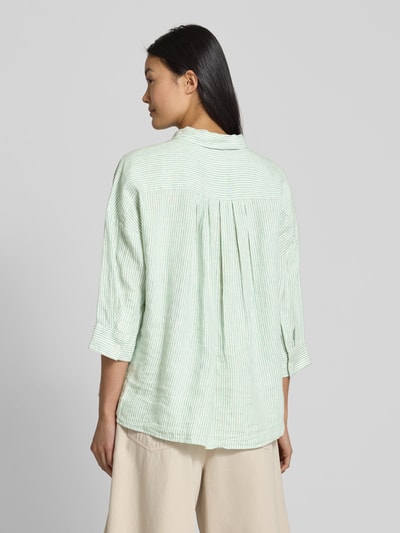 Tommy Hilfiger Relaxed Fit Bluse aus reinem Leinen Hellgruen 5