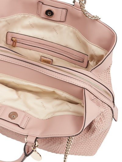 Guess Handtasche in Flecht-Optik Modell 'Hassie' Altrosa 3