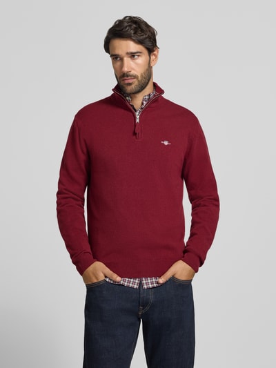 GANT Troyer aus reiner Wolle Bordeaux 4