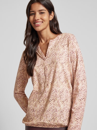 Soyaconcept Regular Fit Blusenshirt mit V-Ausschnitt Modell 'FELICITY' Rose 3