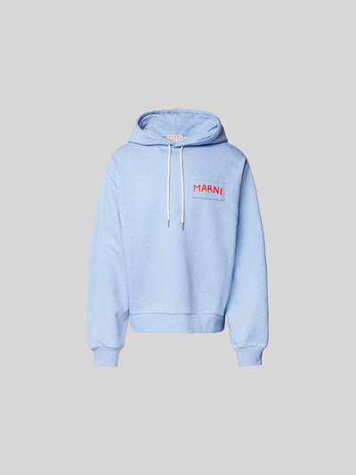 Marni Hoodie mit Label-Detail Bleu 2