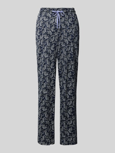Christian Berg Woman Pyjamabroek met elastische band Donkerblauw - 1