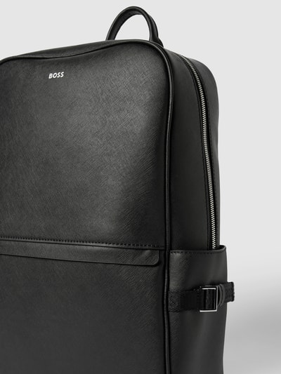 BOSS Rucksack aus Leder Modell 'Zair' Black 3