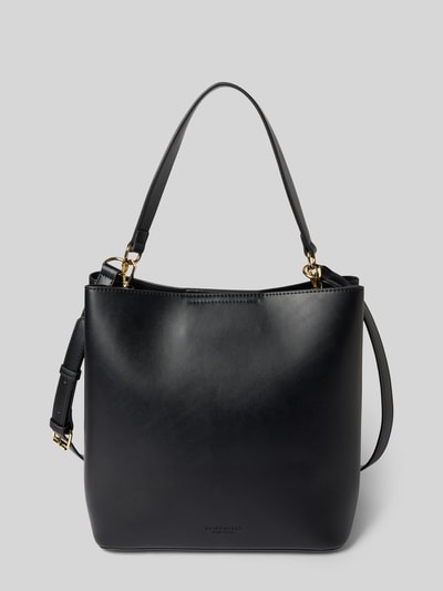 Seidenfelt Hobo Bag in Leder-Optik Modell 'LILLA' Black 2