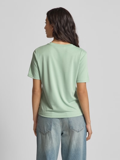 Tom Tailor Denim Regular fit T-shirt met ronde hals Rietgroen - 5