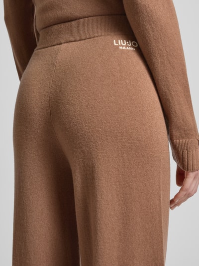 LIU JO SPORT Strickhose mit elastischem Bund Cognac 3