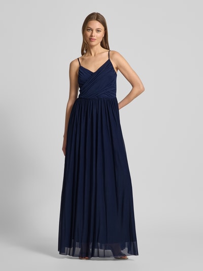 GUIDO MARIA KRETSCHMER WOMAN Abendkleid in Wickel-Optik Modell 'Cathleen' Marine 4