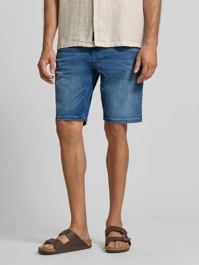 BOSS Regular Fit Bermuda aus Baumwoll-Mix Modell 'P-Re.Maine' Jeansblau 4