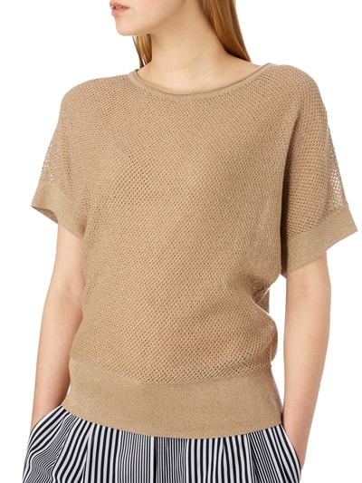 MICHAEL Michael Kors Strickshirt mit Effektgarn Gold 3