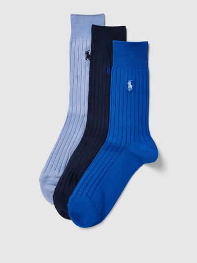 Polo Ralph Lauren Underwear Socken mit Label-Stitching im 3er-Pack Blau 1