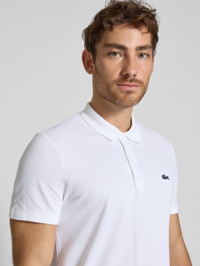 Lacoste Regular Fit Poloshirt mit Label-Badge Weiss 3