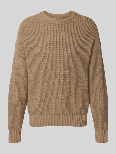 JAKE*S STUDIO MEN Gebreide pullover met ronde hals Roodbruin gemêleerd - 2