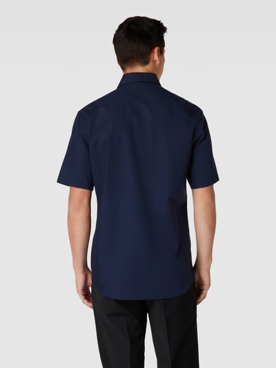Eterna Zakelijk overhemd met 1/2-mouwen, model 'Kent' Marineblauw - 5