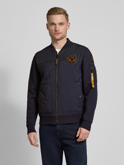 PME Legend Steppjacke mit Badges Marine 4