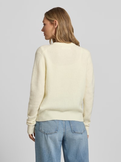 Samsøe Samsøe Regular Fit Cardigan aus Alpaka-Mix Hellgelb 5