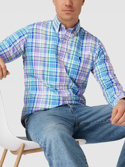 Polo Ralph Lauren Custom Fit Freizeithemd mit Tartan-Karo Pink 3