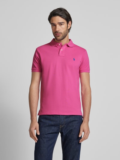 Polo Ralph Lauren Poloshirt mit Label-Stitching Pink 4