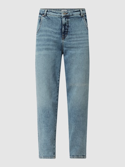 Only Mom Fit Cropped Jeans aus Baumwolle Modell 'Troy' Hellblau 2