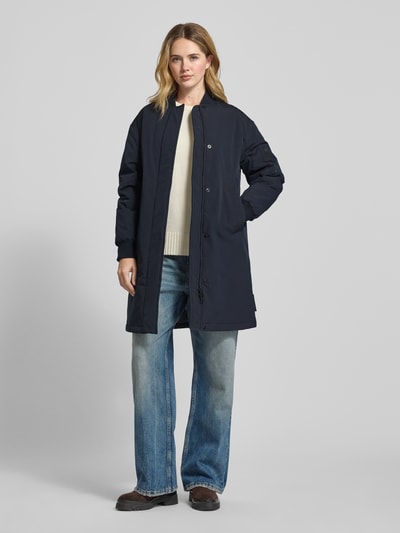 Marc O'Polo Regular fit parka met collegekraag Marineblauw - 1