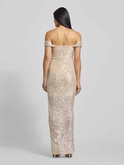 Lipsy Cocktailkleid mit Paillettenbesatz Gold 5