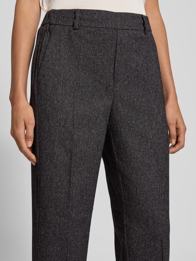 MOS MOSH Stoffen broek met persplooi, model 'Bai' Antraciet gemêleerd - 3