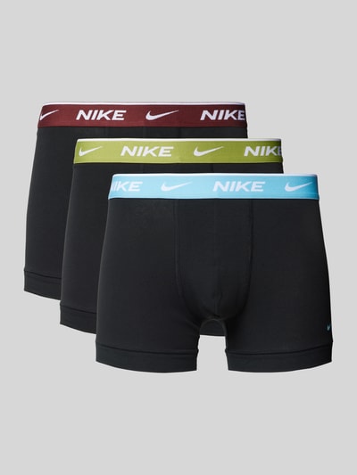 Nike Obcisłe bokserki z detalem z logo w zestawie 3 szt. Bordowy 1